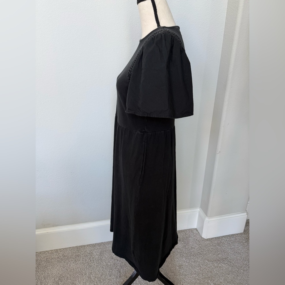 Who What Wear Black Puff-Sleeve Midi Dress - Picture 3 of 10